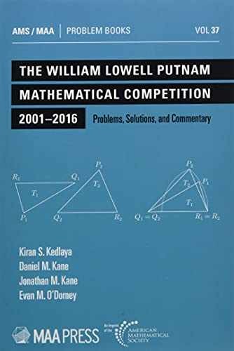 The William Lowell Putnam Mathematical – Paperback, by Kiran S. Kedlaya; – New