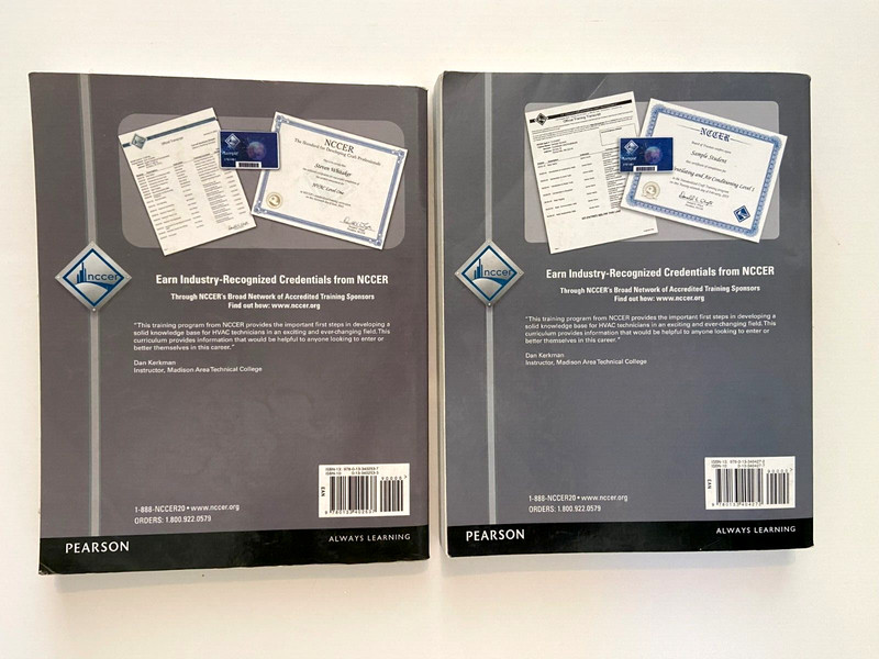 NCCER Heating Ventilating and Air Conditioning Level 1&2 Trainee Guide Textbooks gallery