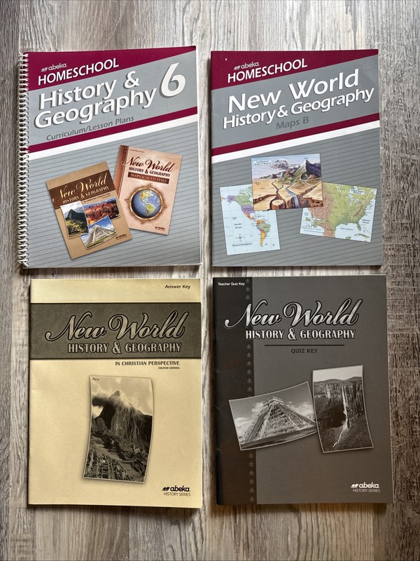 NEW – Abeka New World History and Geography 6th Grade Teacher Books