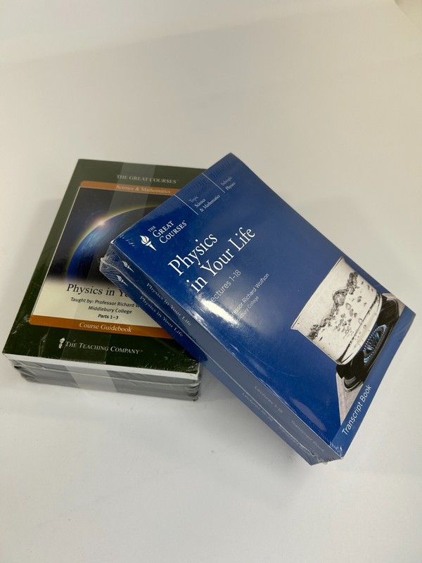 Great Courses: Physics in Your Life: DVDs; Guidebook; Transcripts – Sealed