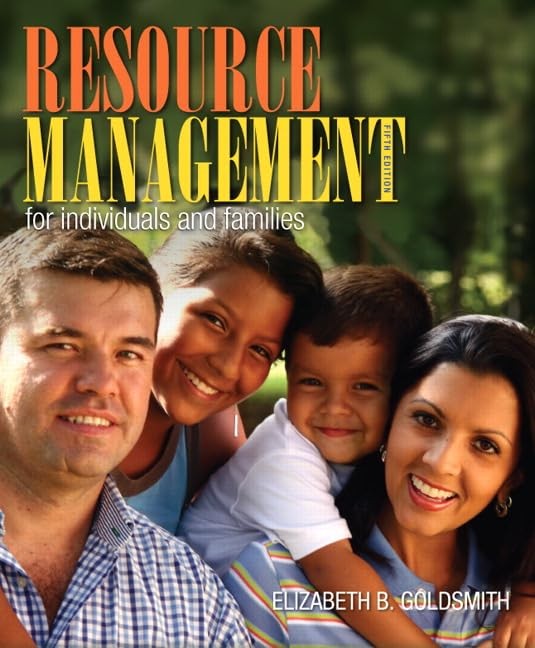 Resource Management for Individuals and Families (5th Edition) – VERY GOOD
