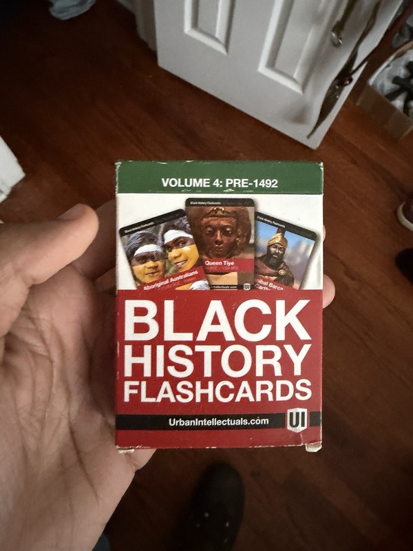 BLACK HISTORY FLASH CARDS Urban Intellectual Vol 4 Study Guide Focus Pre 1492