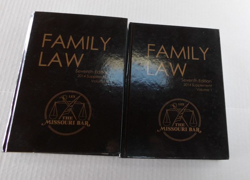 The Missouri Bar Family Law 7 Edition Two Volumes Black Letter Law For Attorneys