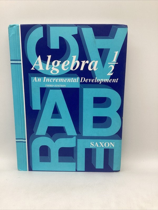 Saxon Algebra 1/2 Student, Teacher & Solution Manual (3rd Edition) Middle School gallery