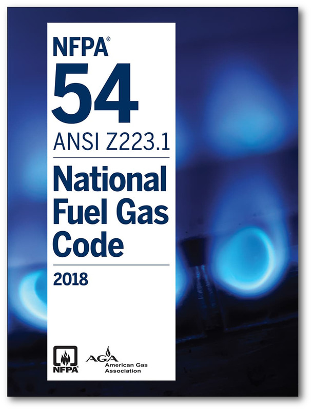 NFPA 54/ANSI Z223.1, National Fuel Gas Code, 2018 Edition