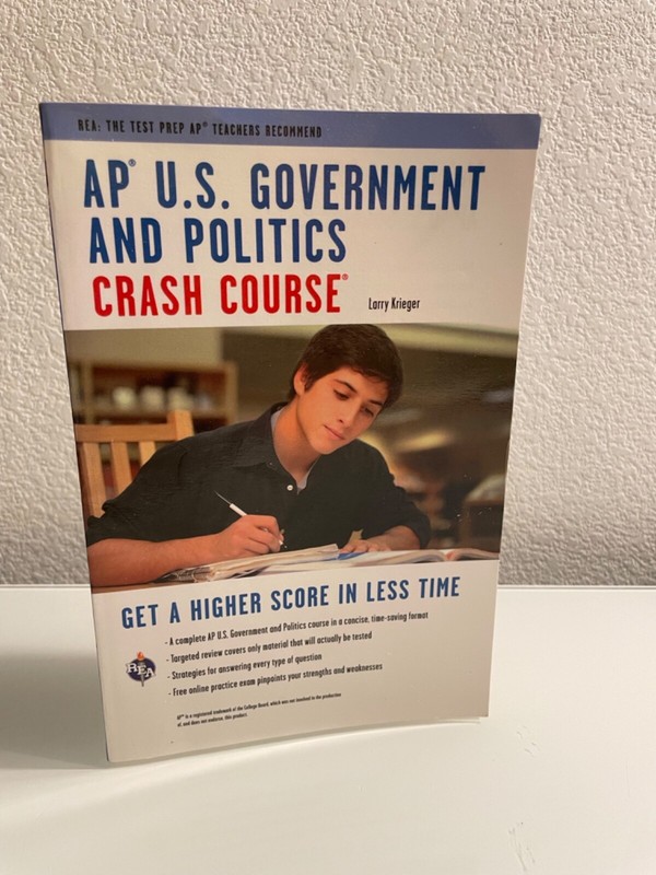 AP US Government and Politics Crash Course Advanced Placement Larry Krieger 2015
