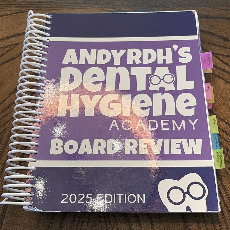 AndyRDH’s Dental Hygiene Academy Board Review Study Guide 2025 Edition Book