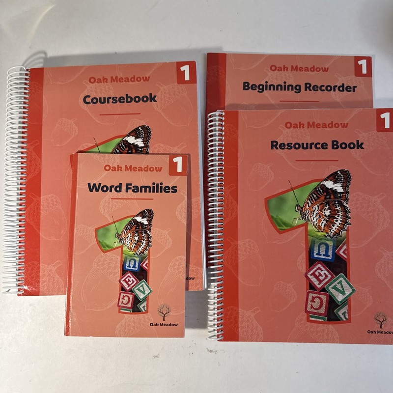 Oak Meadow Grade 1, (2019), Coursebook, Resource Book, Recorder, & Families