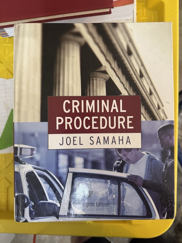 Criminal Procedure by Joel Samaha (2011, Hardcover)