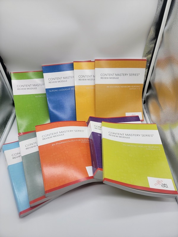 ATI Nursing Education Series 8 Eight Books in All Phamacology Mental Health etc
