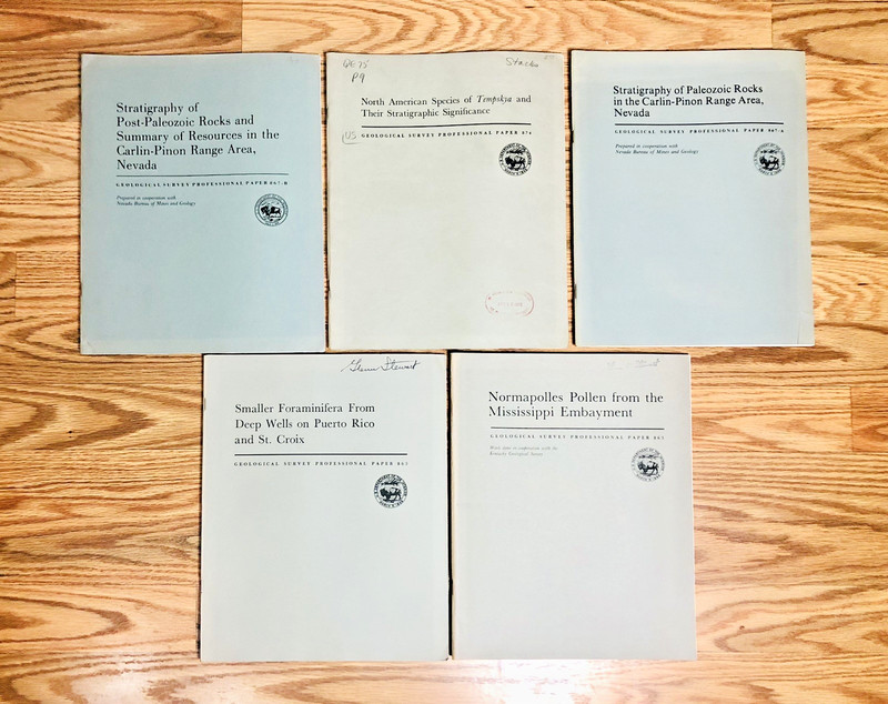 Lot United States Geological Survey Professional Paper USGS Geology Paleontology