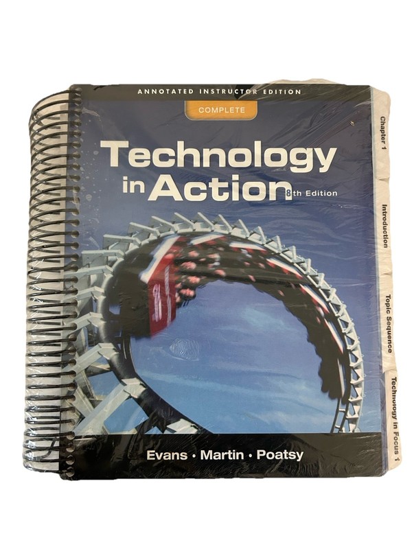 Annotated Instructor's Edition 8th Edition Technology in Action - New, FREE Ship