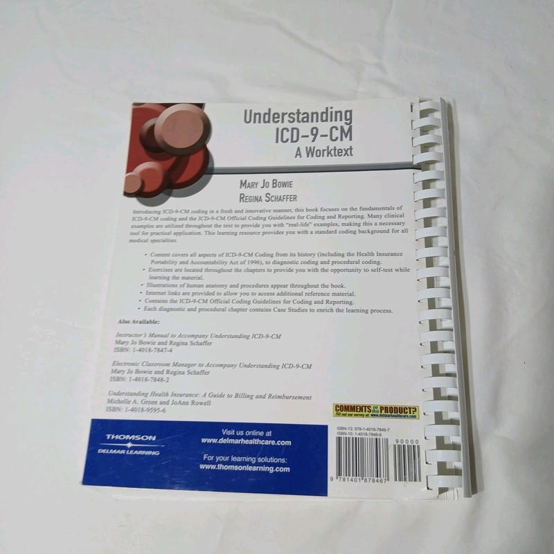 Understanding ICD 9 CM Coding A Worktext by Mary Jo Bowie and Regina Schaffer 06 gallery