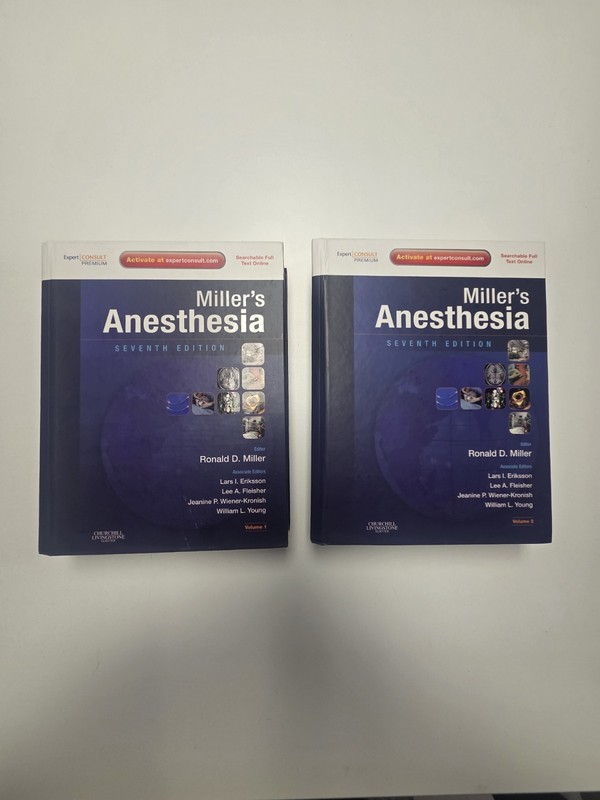 Miller’s Anesthesia, Volume 1 & 2 Seventh Edition – light use