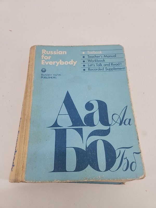 RUSSIAN FOR EVERYBODY Textbook 6th ED by V. Kostomarov, ed (1992 Hardcover) BOOK