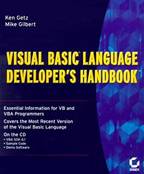 Visual Basic Language Developer’s Handbook Paperback Mike, Getz,