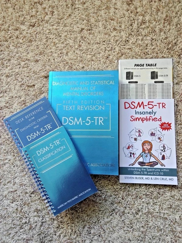 DSM 5 TR with Index tab, Desk Reference Spiral, Classification & DSM Simplified