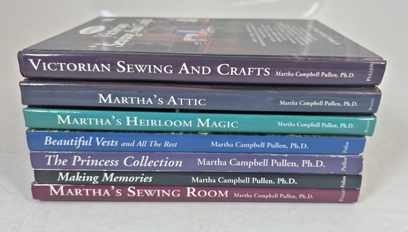 Martha Campbell Pullen Heirloom Sewing Books Lot of 7 Martha’s Sewing Room Serie
