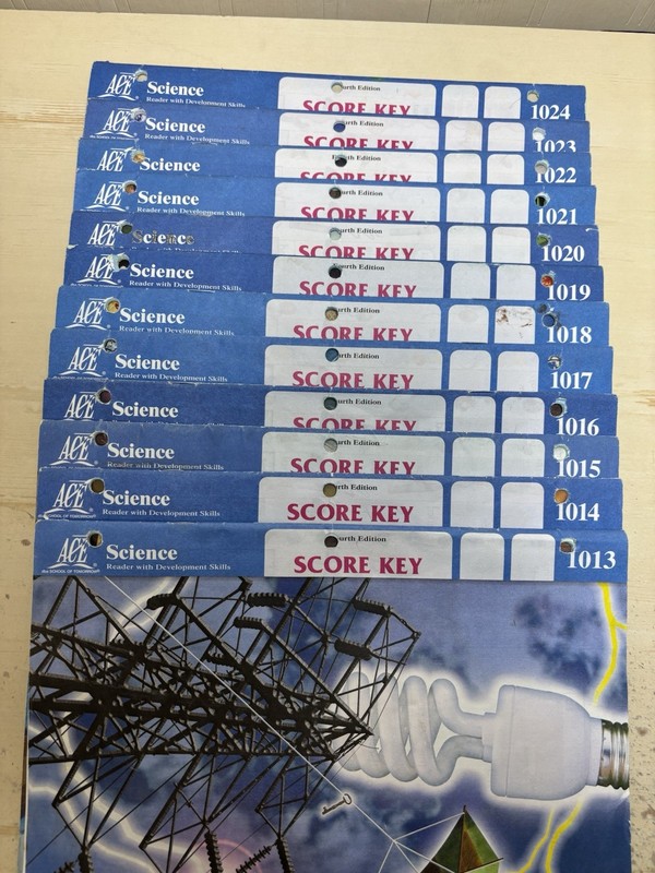 ACE School Of Tomorrow Science Grade 2 SCORE KEYS 1013-1024 Homeschooling