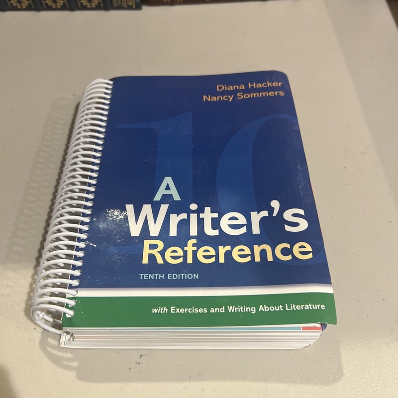 A Writer’s Reference D Hacker & N Sommers 2021 MLA Update 10th Edition