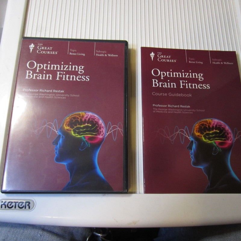 The Great Courses Optimizing Brain Fitness 2 DVD’s and Guidebook New