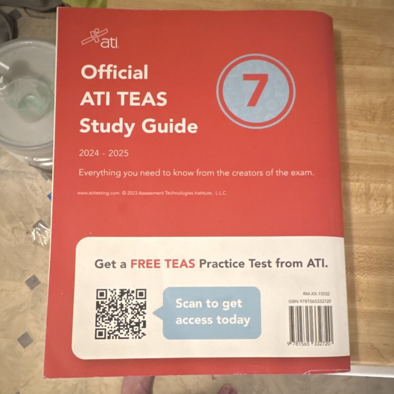 ATI Official TEAS Study Guide 2024-2025 Version 7 Paperback Nursing Exam Prep gallery