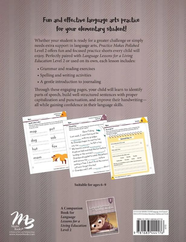New Master Books PRACTICE MAKES POLISHED 2 Language Lessons for Living Education gallery
