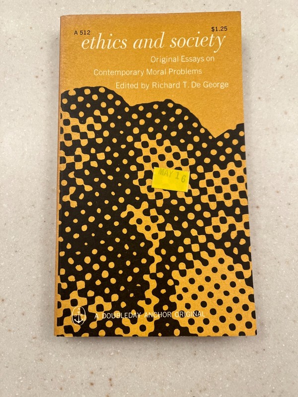 Ethics and Society: Original Essays on Contemporary Moral Problems