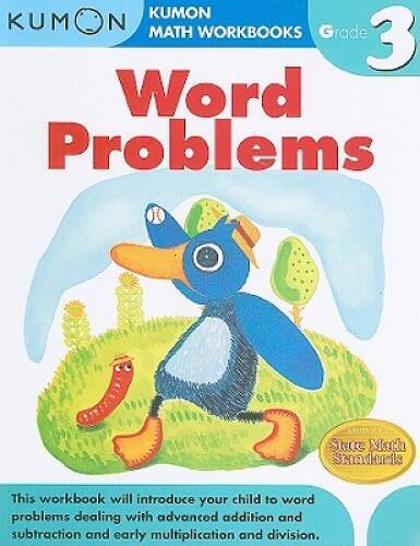 Word Problems (Kumon Math Workbooks Grade 3) – Paperback – GOOD