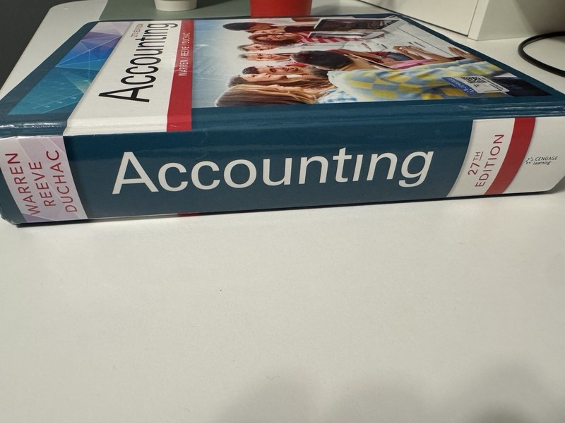 Accounting 27th Edition Warren Reeve Duchac Hardcover Excellent Condition gallery