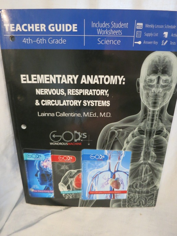 Elementary Anatomy: Nervous, Respiratory, Circulatory Systems (Teacher Guide)