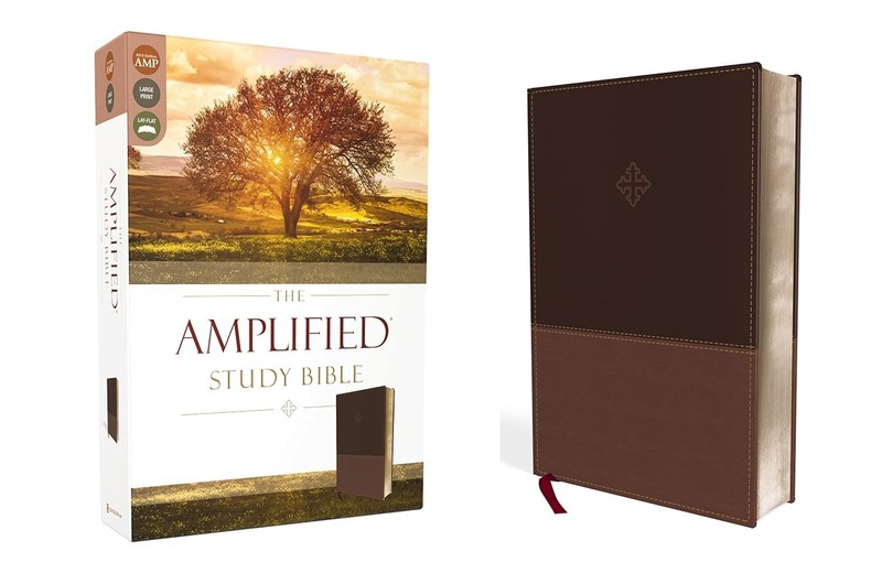 Amplified Study Bible, Imitation Leather, Brown Imitation Leather by Zondervan