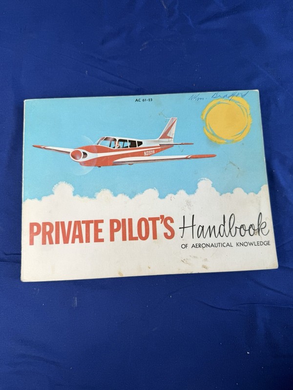 Vintage 1965 Private Pilot’s Handbook of Aeronautical Knowledge FAA AC 61-23