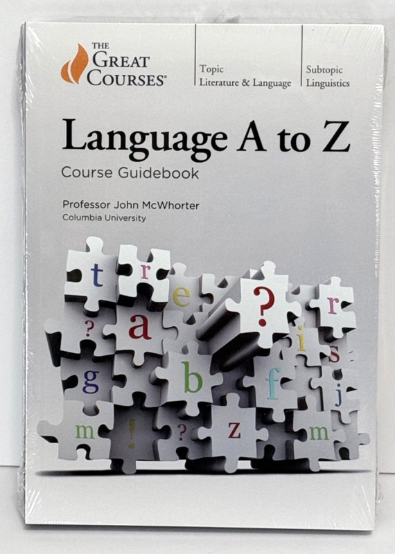 Great Courses : Language A to Z by John McWhorter Guidebook & 2 DVDs 2020 NEW