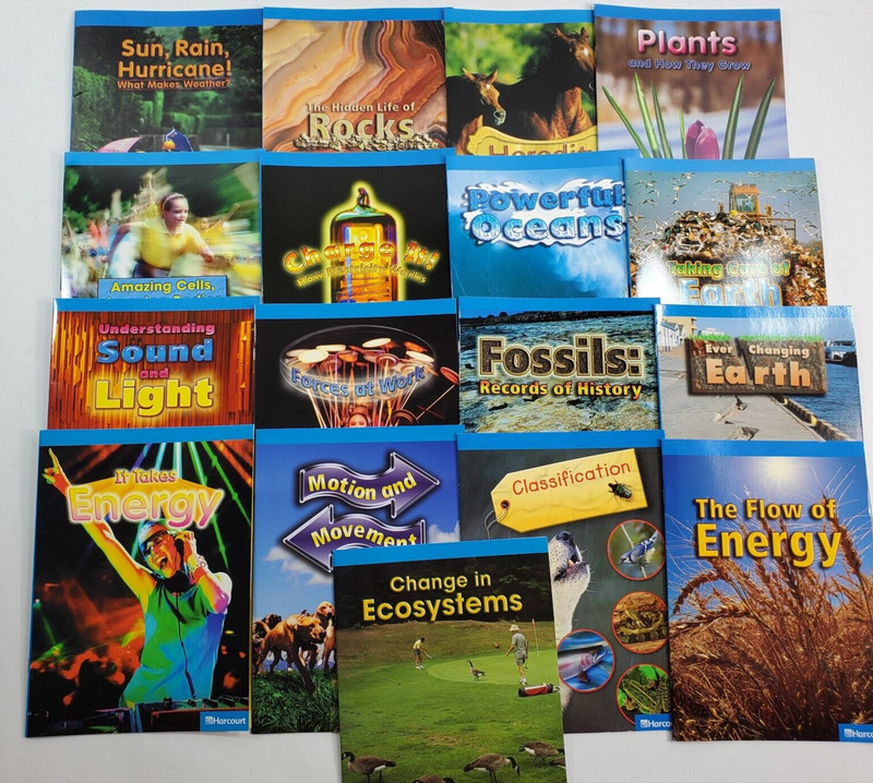 Lot of 17 Harcourt Science Grade 5 Leveled Readers On-Level Homeschool PB