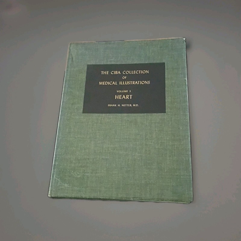Ciba Collection of Medical Illustrations Volume 5 HEART With Plastic Book Cover