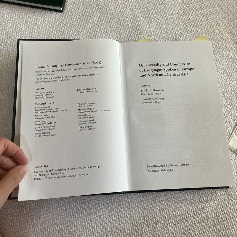 Studies in Language Companion Ser.: On Diversity and Complexity of Languages…