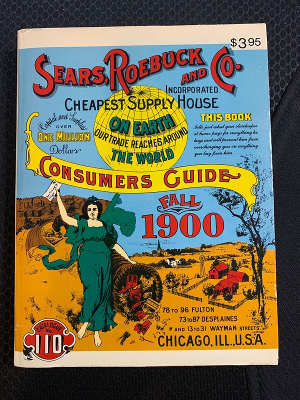 Vintage Sears Roebuck and Co. Consumers Guide Fall 1900 Reproduction Made 1970
