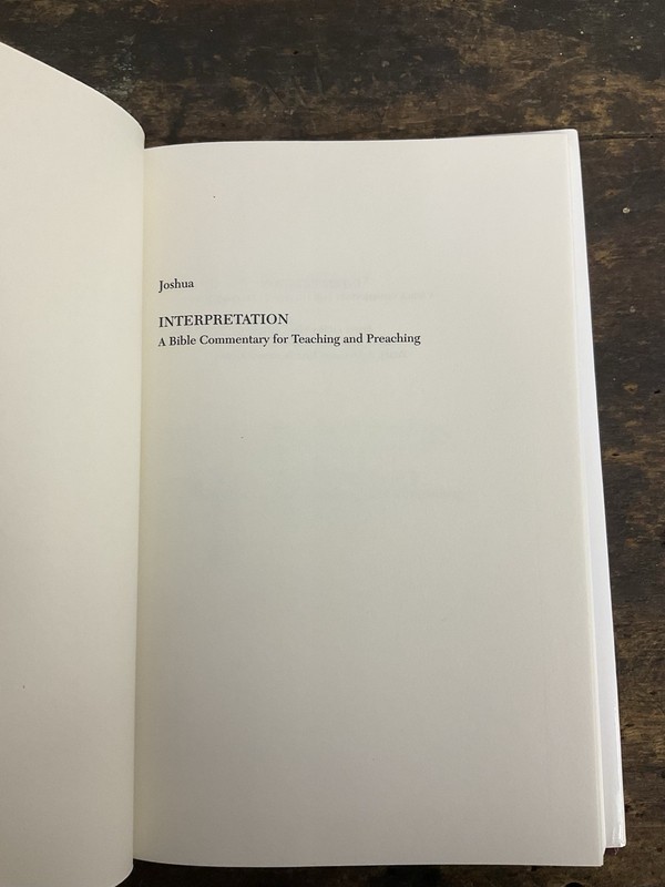 Interpretation: a Bible Commentary Ser.: Joshua by Jerome Creach (Hardcover) gallery