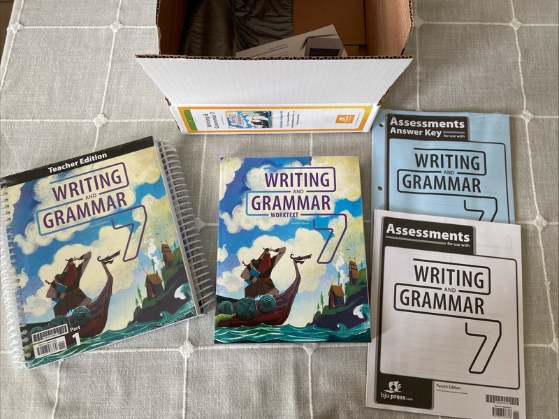 NEW BJU Press 7th grade English 7 WRITING & GRAMMAR Complete Subject Kit 4th ed