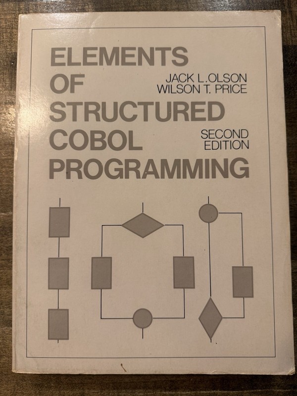 Elements of Cobol Programming JACK OLSON & WILSON PRICE 2nd Ed.
