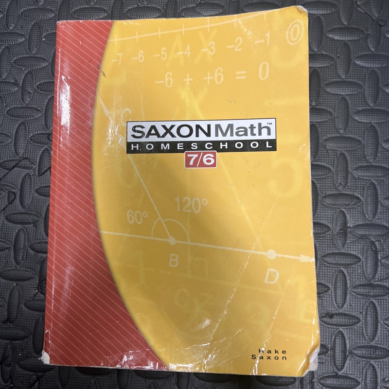 Saxon Math Homeschool Student Book 7/6