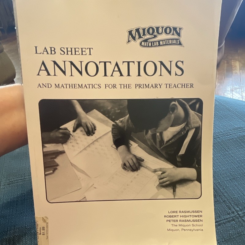 Miquon Math Lab Sheet Annotations Lore Rasmussen Key Curriculum Press 3rd Ed Pa…