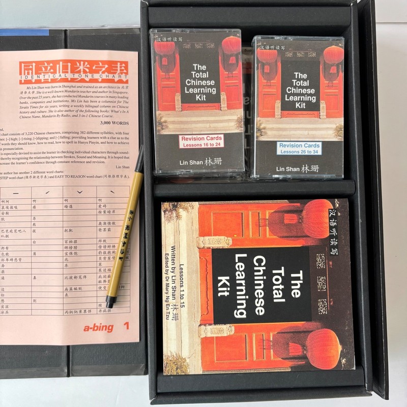 The Total Chinese Learning Kit by Lin Shan CDs Cards Characters Excellent gallery