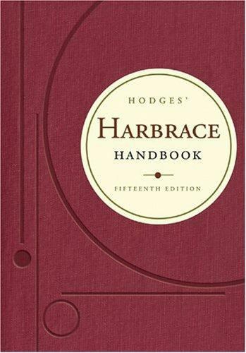 Hodges’ Harbrace Handbook by John Cunyus Hodges, Robert K. Miller, Loretta…
