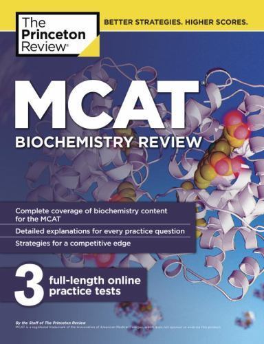 MCAT Biochemistry Review; Graduate – 0451487141, paperback, The Princeton Review