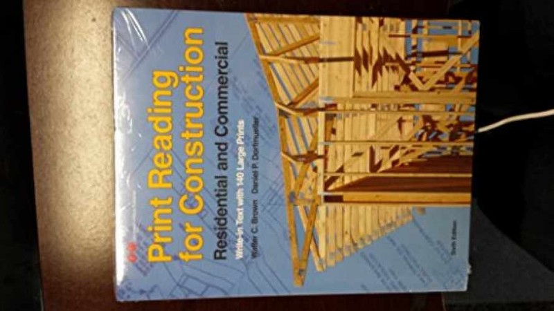 Print Reading for Construction: – Paperback, by Brown Walter C.; – Very Good z