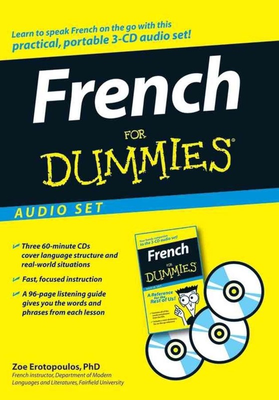 French For Dummies Audio Set by Zoe Erotopoulos (English) Compact Disc Book