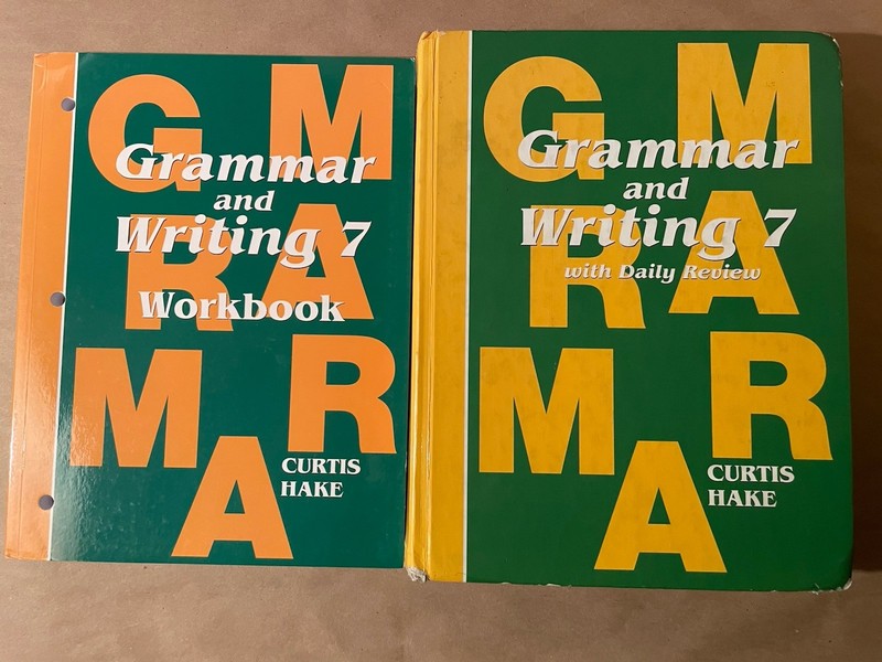 2 Book Bundle: 9781935839187 Grammar and Writing 7 Textbook, & Writing Workbook