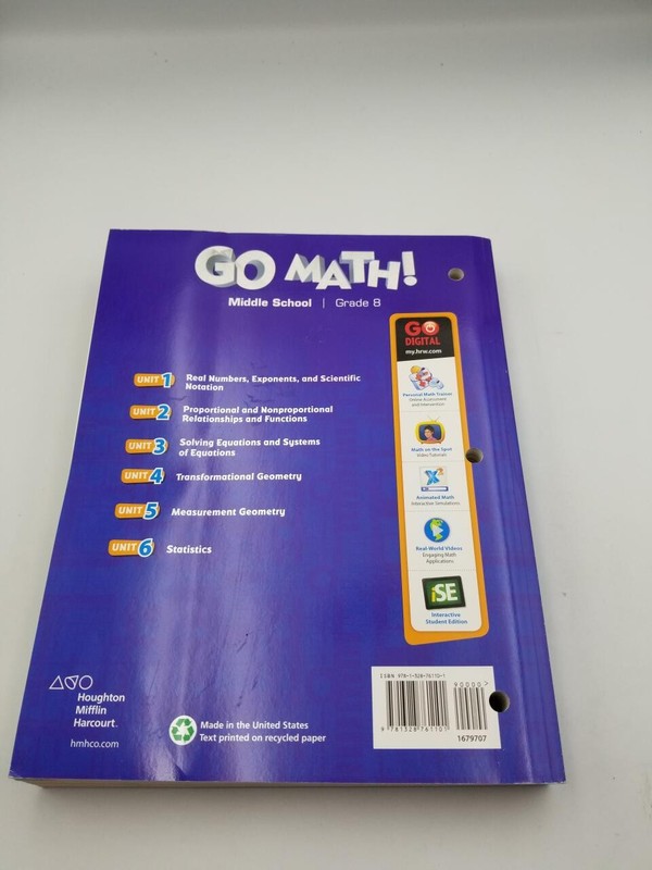 Student Interactive Worktext Grade 8 2018 (Go Math! StA) gallery